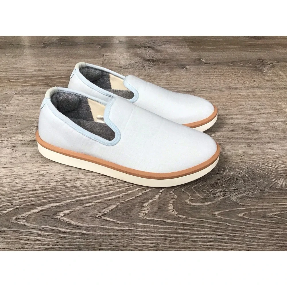 Allbirds Wool Loungers Woven Slip On Shoes Slippers Women's Size 7 Light Blue